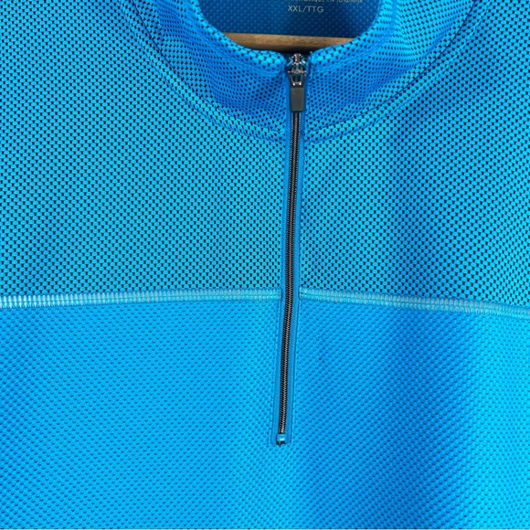 Calvin Klein Performance 1/4 Zip Long Sleeve Shirt Sleeve Spell Out; Men’s XXL - Picture 8 of 13